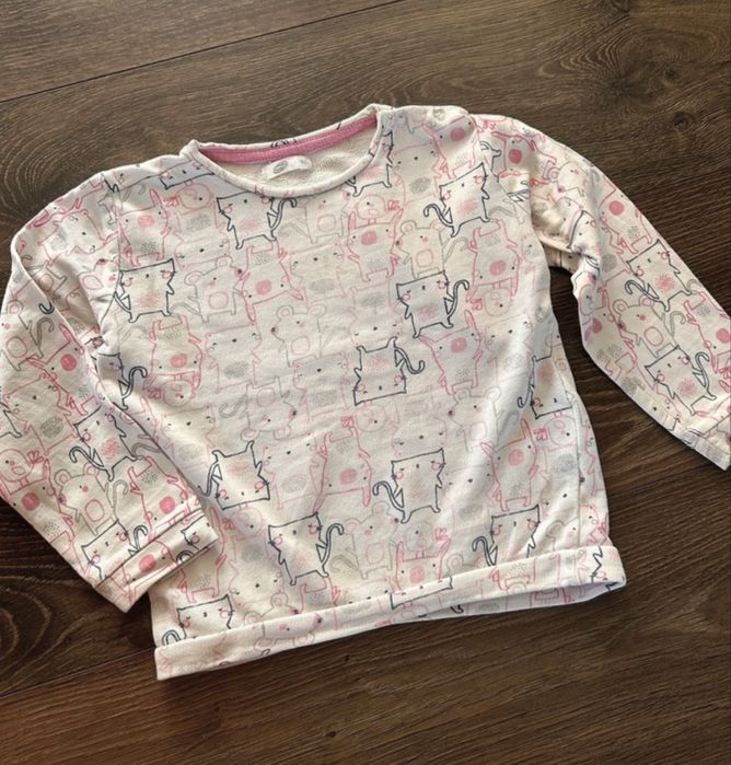 Biała bluza dla dziewczynki pepco r. 92