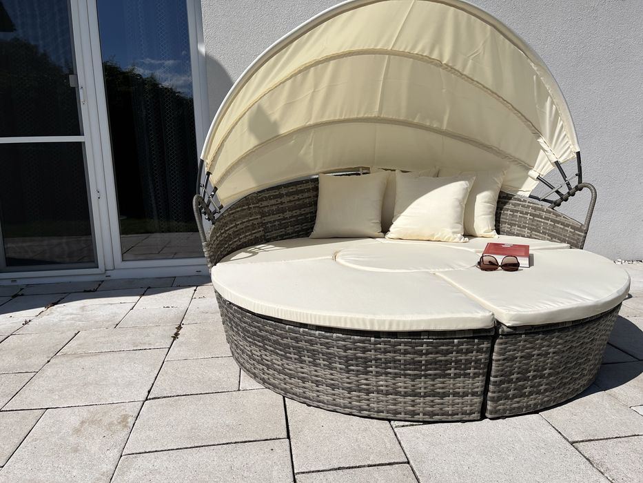 VENUS leżanka technorattan leżak taras 180cm