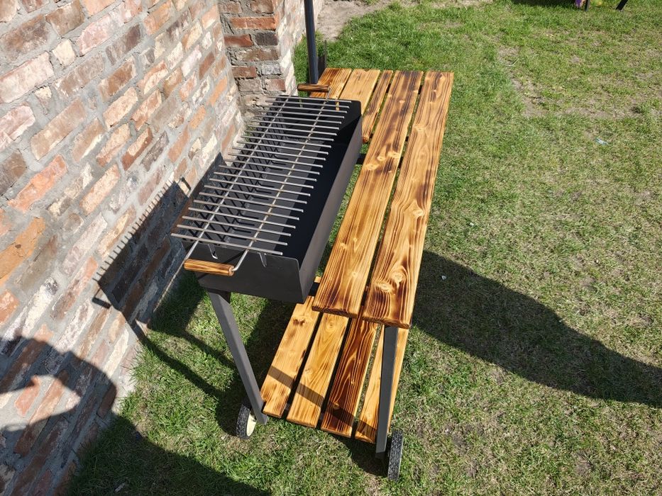 Grill solidny, blacha 3mm, ruszt 6mm stał nierdzewna