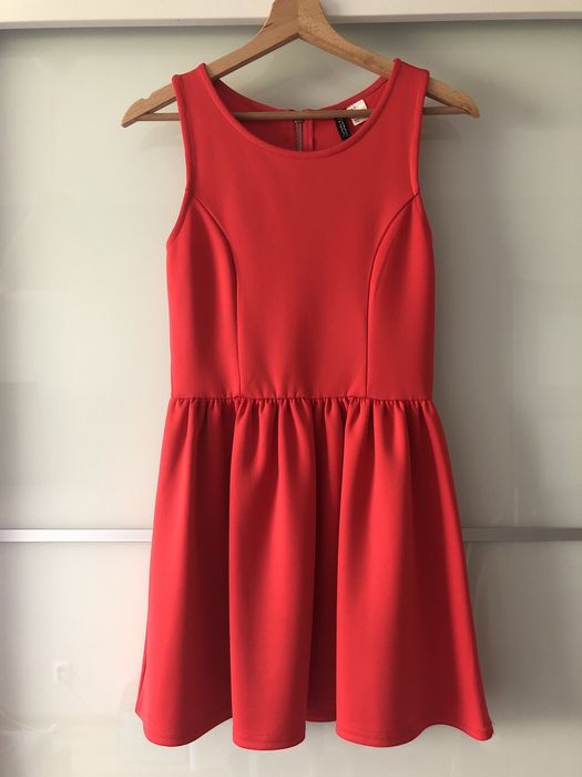 Czerwona sukienka H&M, r. 36