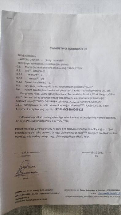 Motorower inwalicki stan idealny