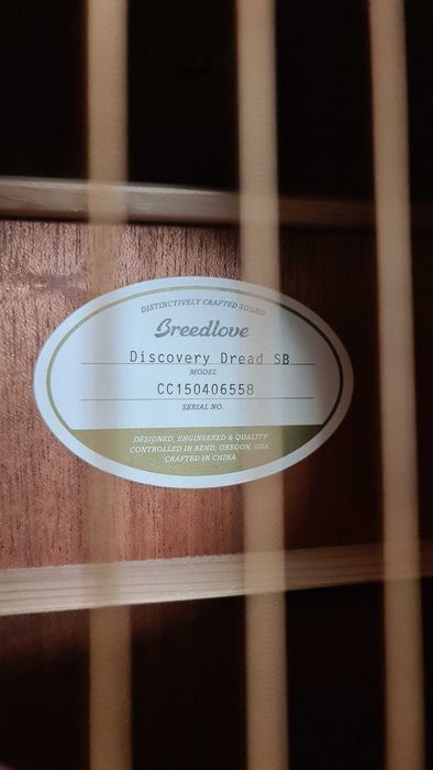 Gitara Breedlove Discovery Dreadnought Sunburst Sitka Mahagon