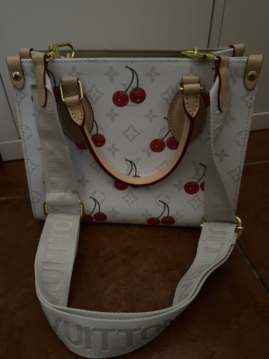 Mala branca cerejas estilo luxury