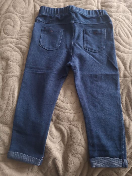 Zestaw spodnie bluzka 86 jegginsy tregginsy