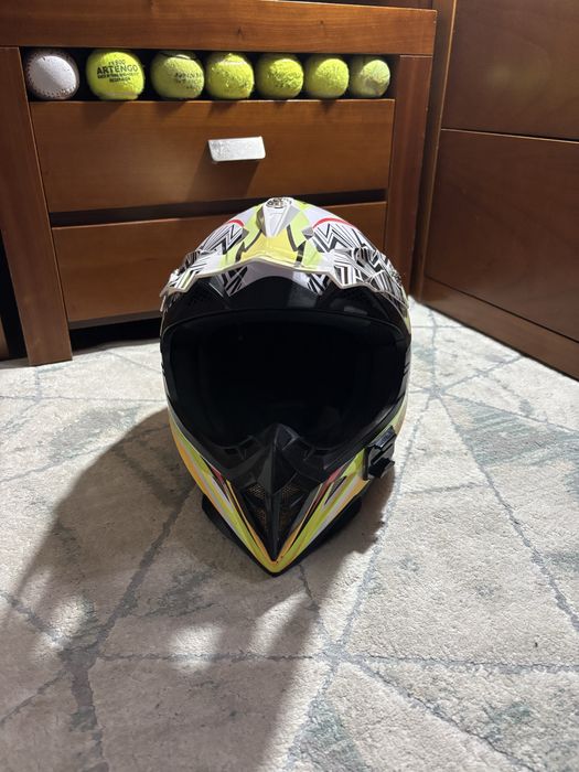Capacete de Cross / Enduro NAVA – Praticamente Novo!