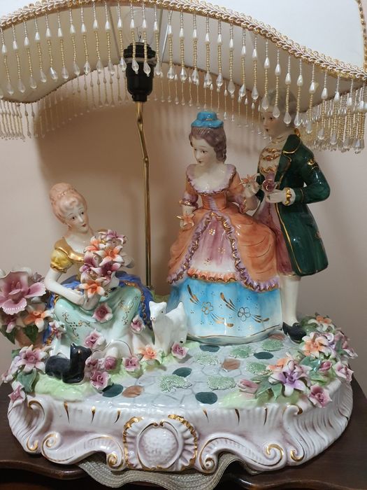 OGROMNA Lampa Porcelanowa