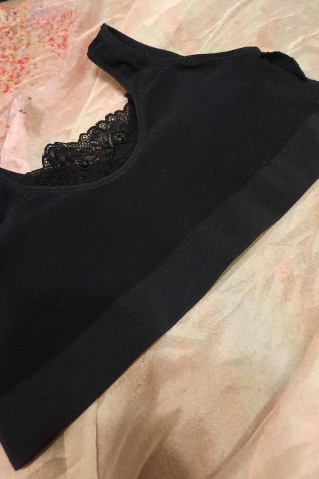 Топ ліф бюст топік ажурний чорний мереживо топик майка водолазка го