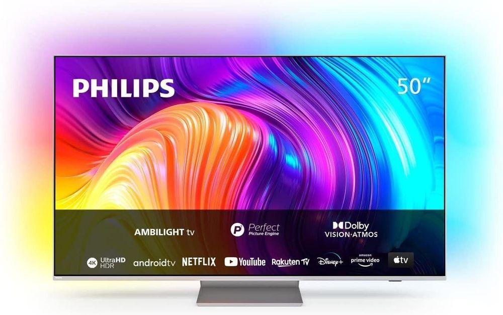 Smart TV Android Philips 50 cali 4K UltraHD DVB-T2 HEVC Wi-Fi Bluetooth
