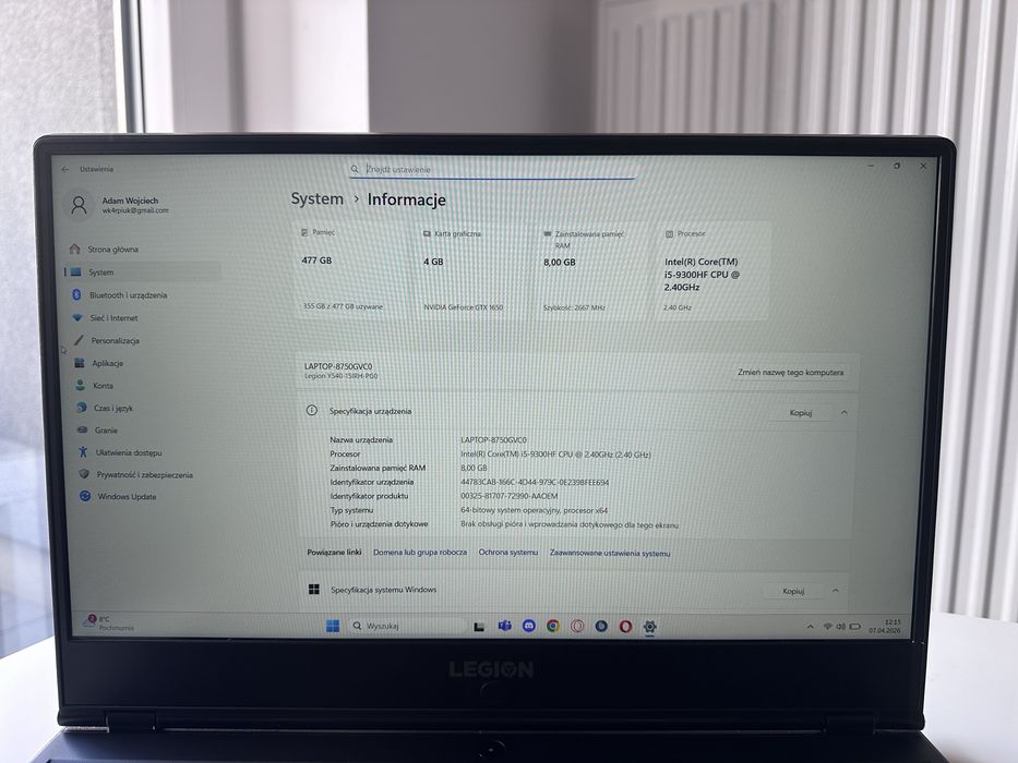 Lenovo Legion Y540