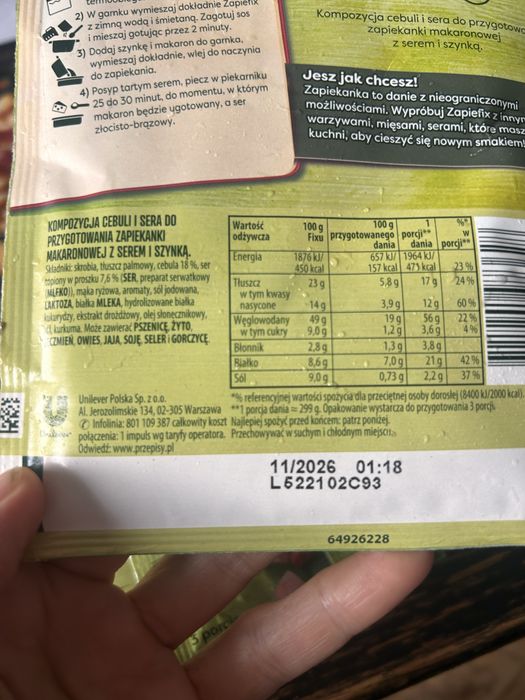 7 x fixy knorr do zapiekania Zapiefix