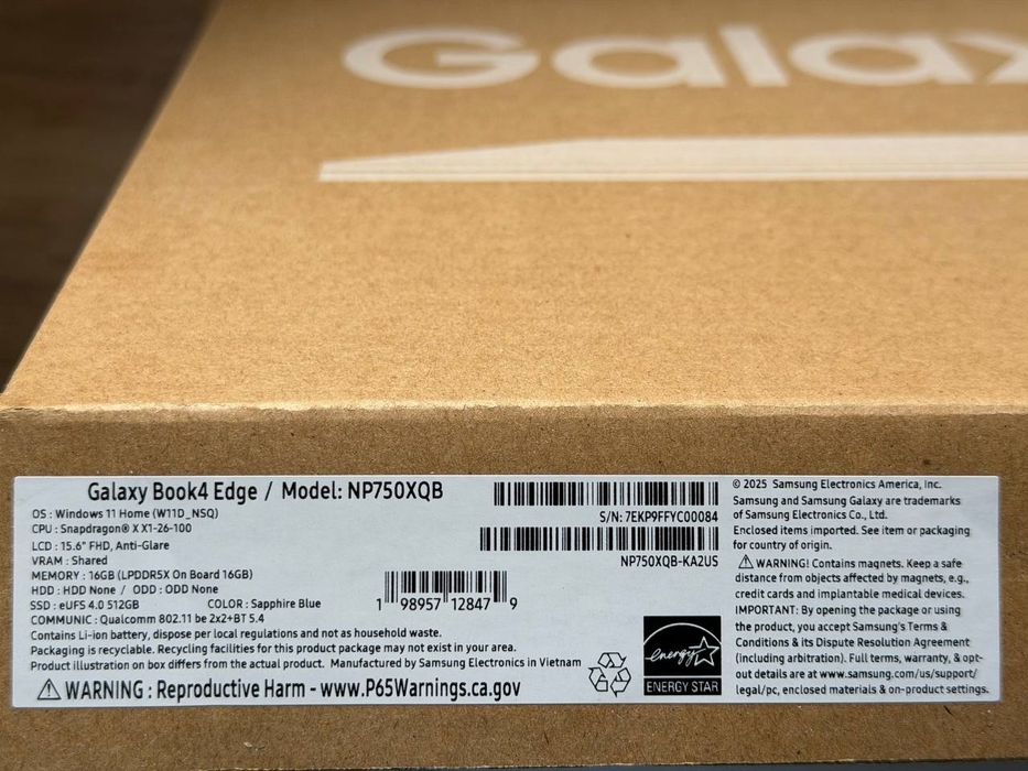 Samsung Galaxy Book4 Edge 15.6" 16GB DDR5/512GB SSD - як новий