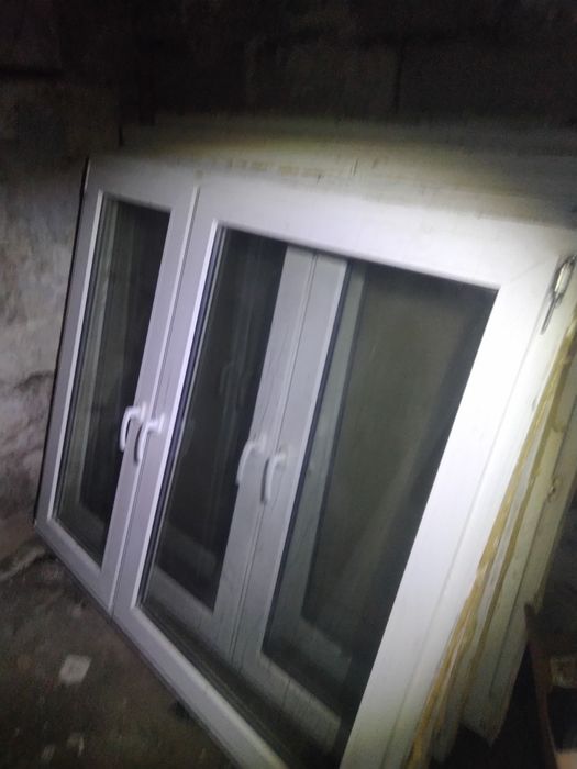 Okna plastikowe białe dwu szybowe z demontażu