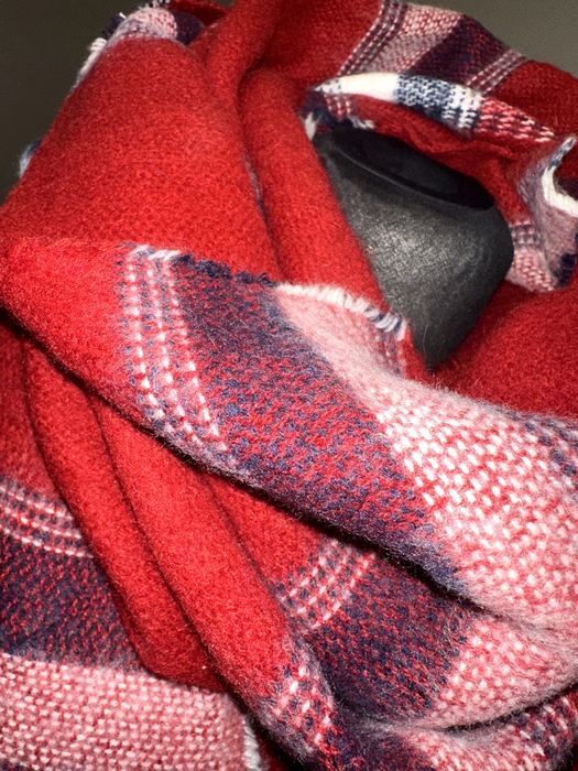 Primark duży czerwony szal nowy