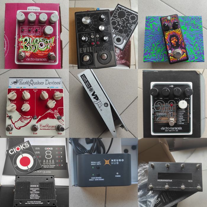 Vários pedais guitarra/baixo