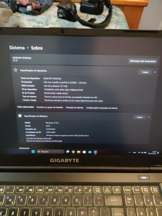 Portátil gamer Rtx 4060