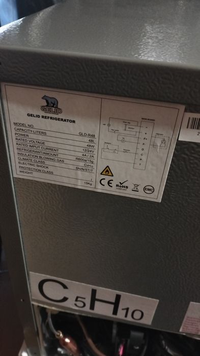 Frigorífico 48litros 12v 24v Compressor