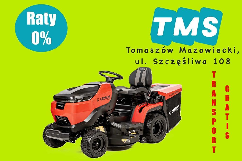 Nowy Traktorek Cedrus CTRAC 93HC Duży Kosz Raty Transport Serwis