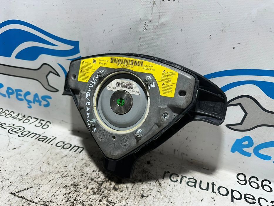 Airbag Volante Condutor GM Opel Astra Zafira 90437571 1998 - 2005