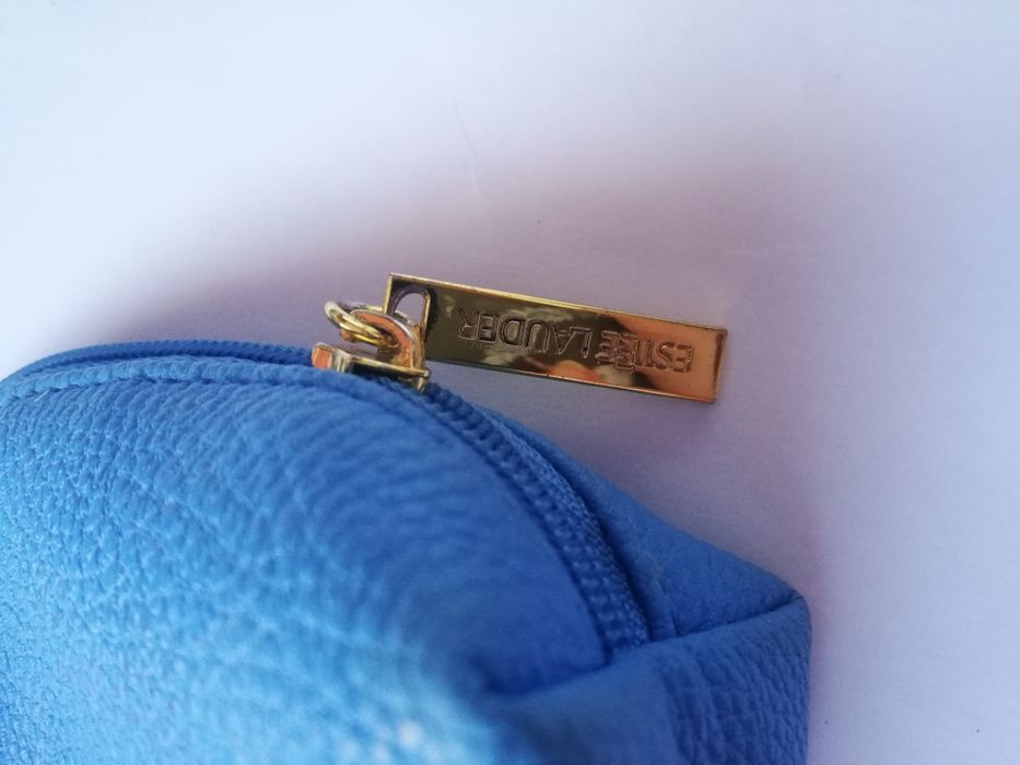 Bolsa azul com fecho - como nova64729603373057123