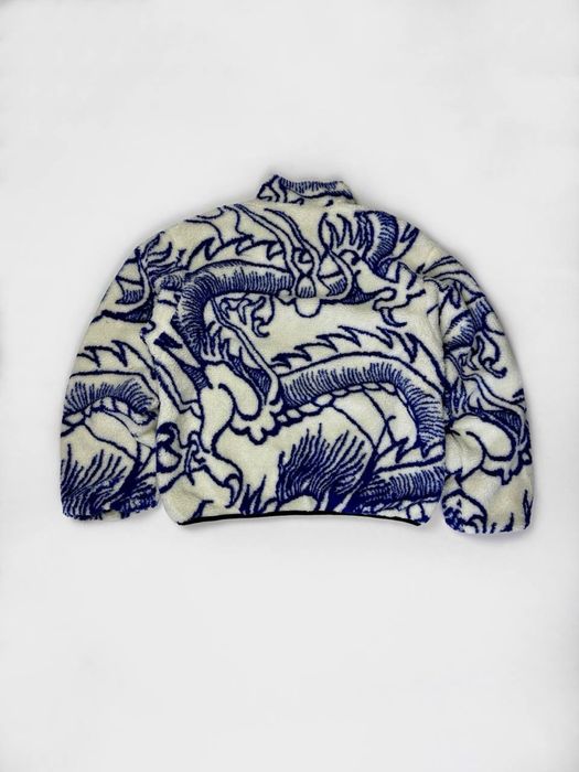 Двусторонняя флисовая куртка Stussy из шерпы Dragon