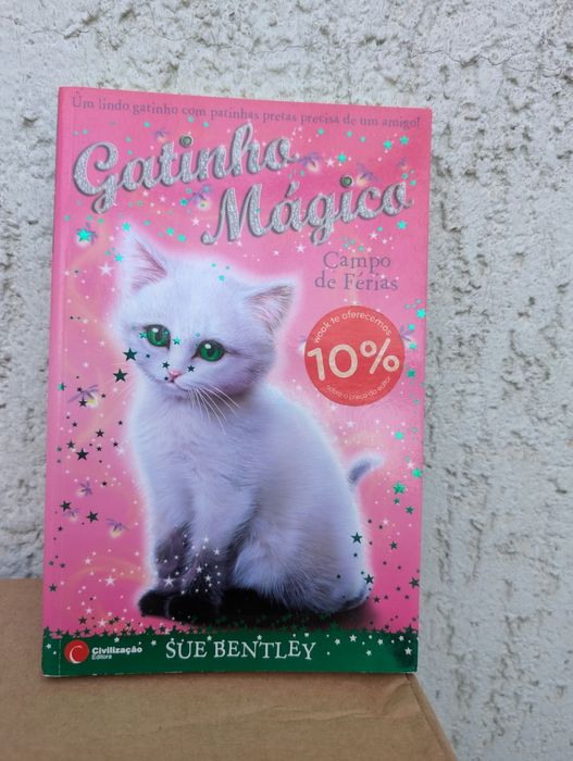 Conjunto 5 livros da coleção "Gatinho Mágico"