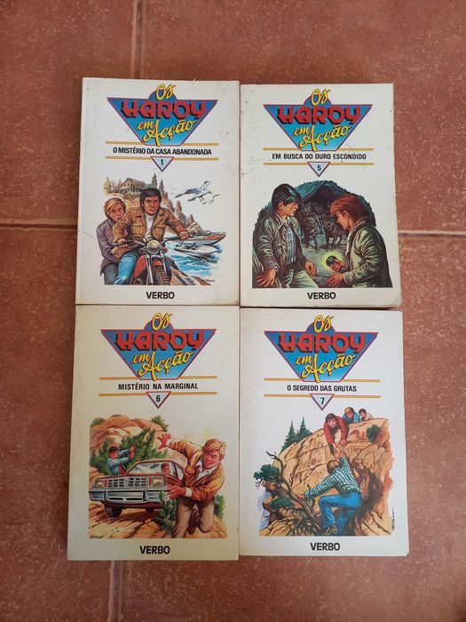 4livros da Coleção Os Hardy em Acção