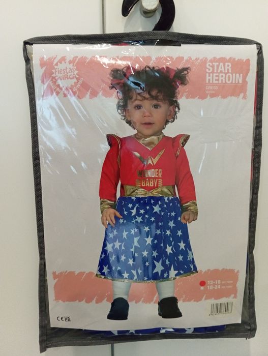 Vestido de Carnaval (tamanho 12-18 meses)