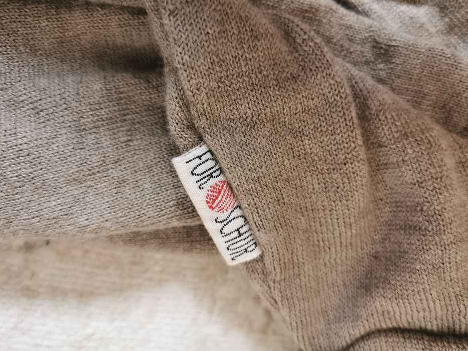 Spodnie baggy merino wool 4 lata, cappuccino