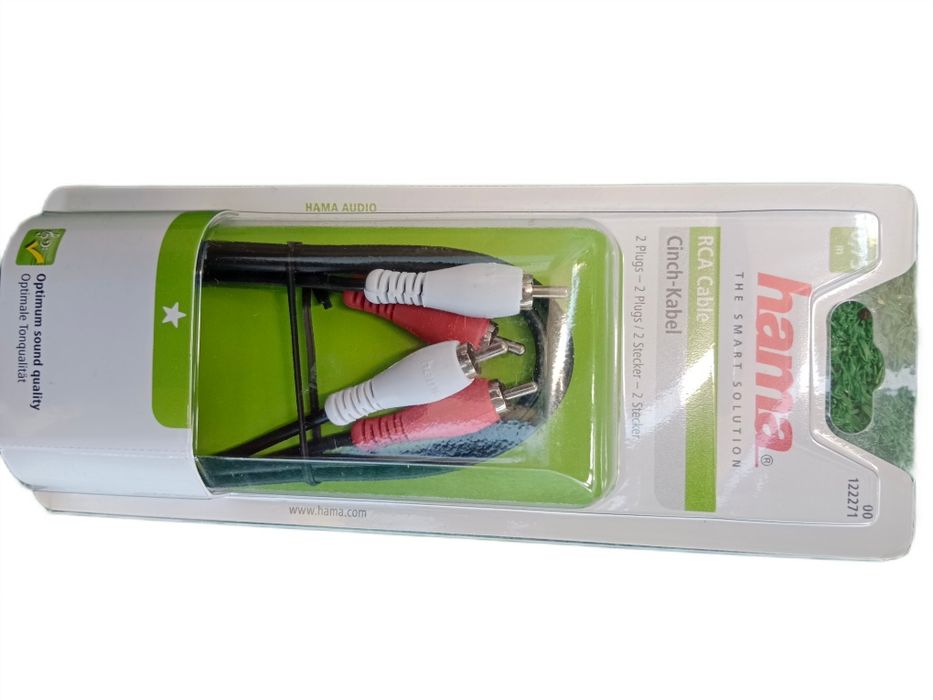 Kabel Hama 2x RCA (cinch) - 2x RCA (cinch) 0,75m