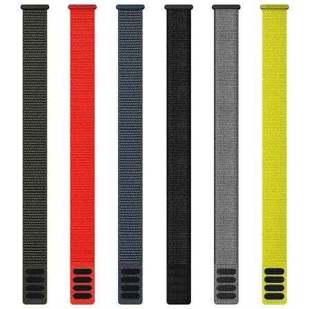 Garmin UltraFit Nylon Strap 22 26 20 mm Black Blue Moss Red Yellow Нейлоновий ремінець для годинників Garmin Оригінал Нова модель