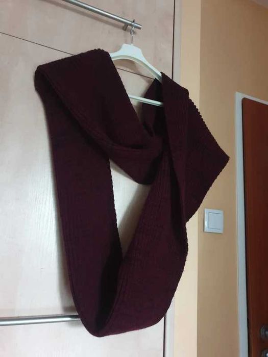 Burgundowy komino-szalik Mavi