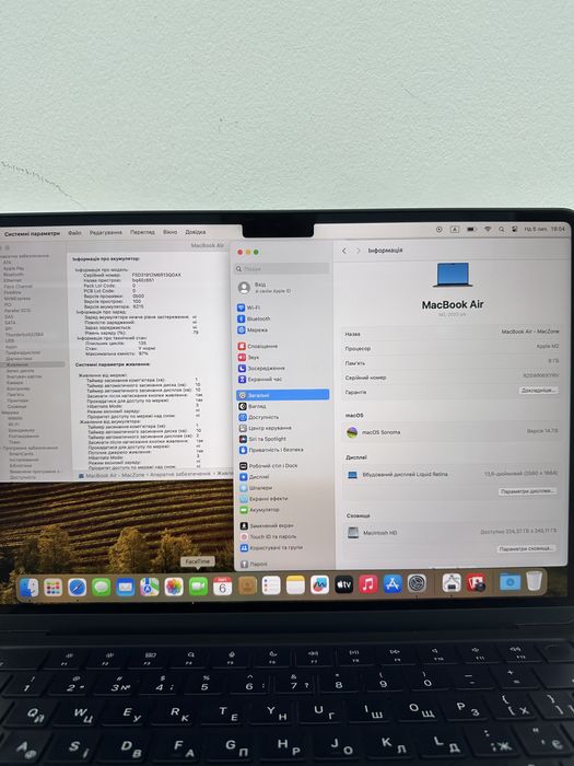 97% ГАРАНТІЯ Macbook Air 13 2022(2024) M2 8Gb | 256Gb • Макбук М2 Київ