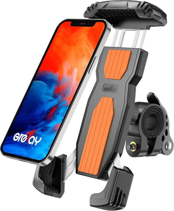 Uchwyt Rowerowy Na Telefon Uniwersalny 360° Antywstrząsowy Smartfon Solidny