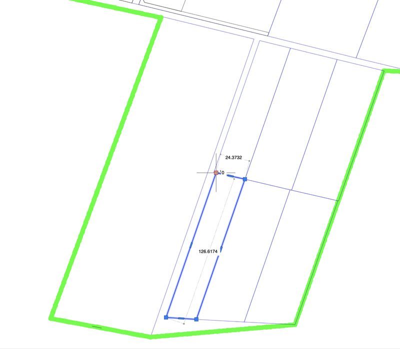 0,30 га (містечко Hensen) фасад 126 м , 300м до школи і до асфальту