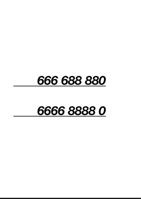 Platynowy / złoty numer telefonu