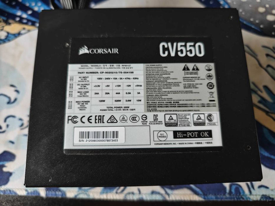 Zasilacz Corsair CV550W 80 Plus Bronze