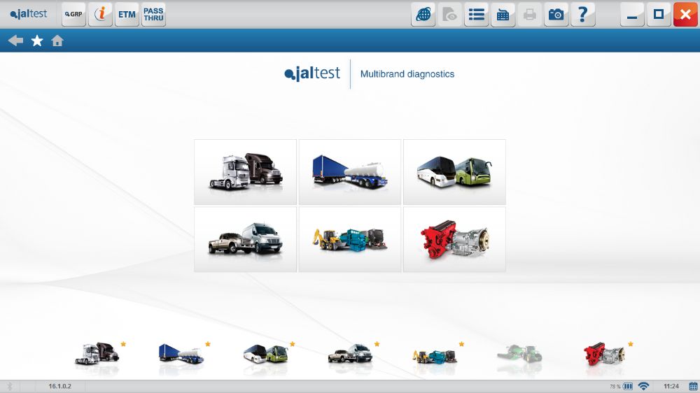 Tester Diagnostyczny JALTEST CV BASIC BUNDLE do samochodów ciężarowych