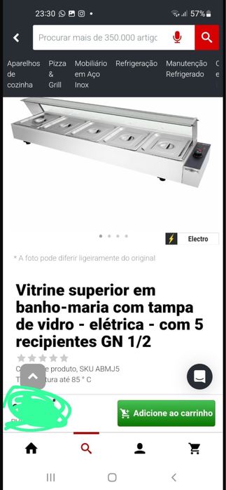 Banho maria nunca usado na caixa