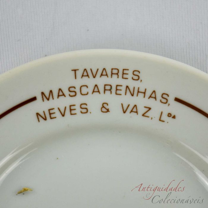 Chávena almoçadeira com prato Porcelana Artibus com publicidade