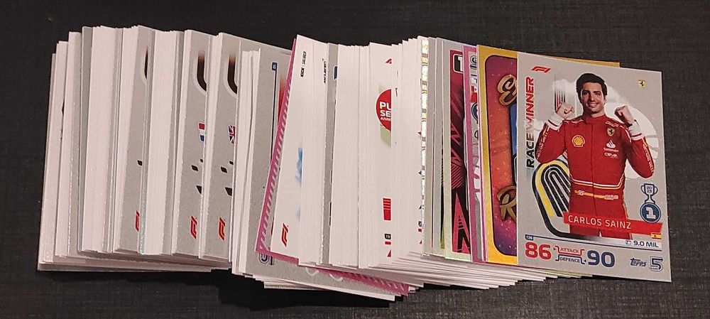 Cards da Coleção Topps Formula 1 Turbo Attax 2024 & 2021