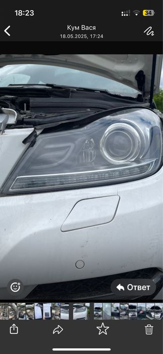 Фари Mercedes w204.