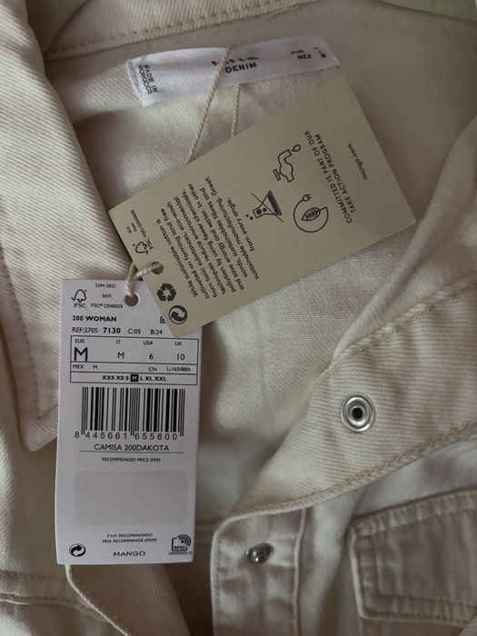 Bluza Mango NOWA ,bialy  jeans Denim nl