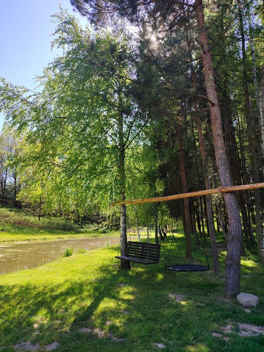 Domek letniskowy nad stawem klimatyzowany zator