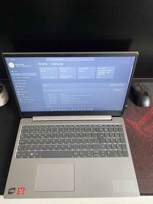 Portátil Lenovo Ryzen 5, 12GB RAM, 512GB NVMe