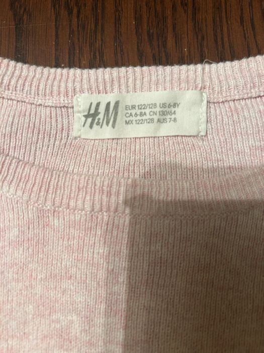 Sweterek dziewczęcy  H&M 122-128