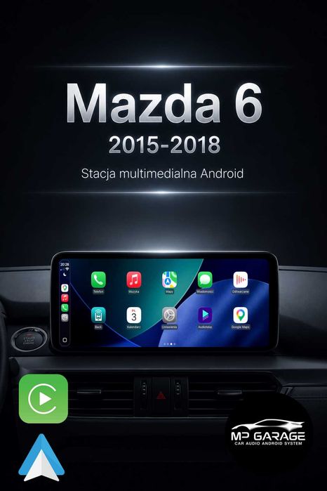 Mazda 6 III Radio Android 4G Qled CarPlay/AA LTE Montaż Gwarancja