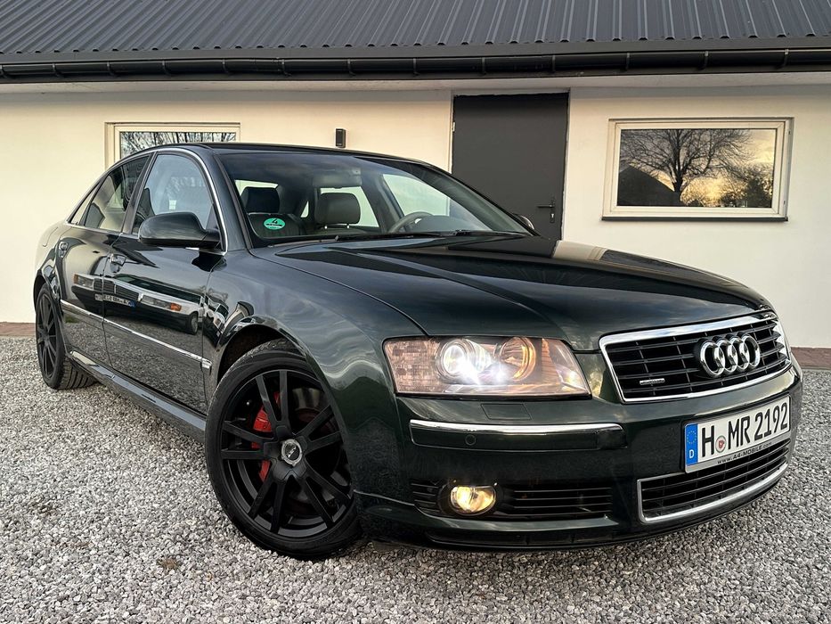 AUDI A8 D3 3.7 V8 280PS QUATTRO Bi-Xenon PDC Skóra Navi 18" ZADBANA !