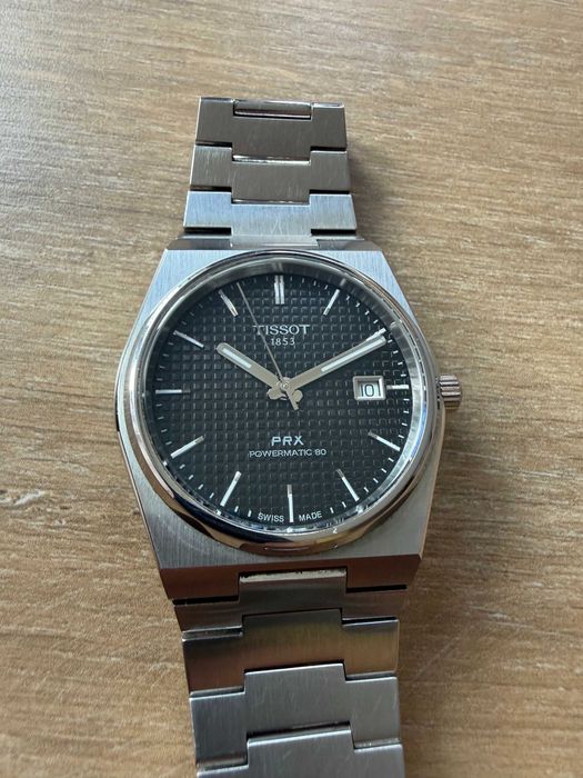Tissot PRX Powermatic 80 40mm | czarna tarcza | automat