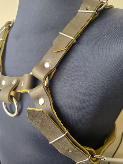 Skórzana uprząż harness męski