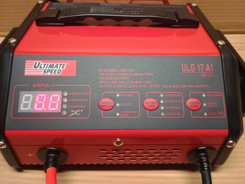 Prostownik, ładowarka Ultimate Speed 6/12V z funkcją rozruchu